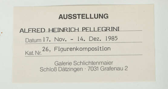 Pellegrini, Alfred Heinrich Basel 1881 - 1958 eben… - photo 3