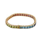 Armband aus verschiedenen Farbedelsteinen im Farbverlauf - photo 3