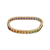 Armband aus verschiedenen Farbedelsteinen im Farbverlauf - Foto 4