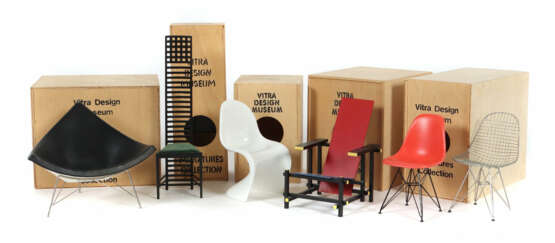 6 Vitra-Stühle ''Miniatures Collection'' Vitra Des… - photo 1