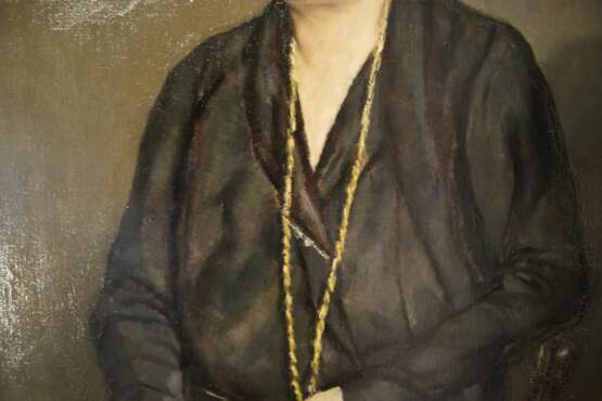 Noble Woman Portrait by Benjamin A. Strasser (Austrian 1888-1955) oil painting realism Early 20th century - photo 5