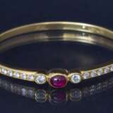 Bracelet en or avec diamants et rubis Or Other style 21th century - photo 2