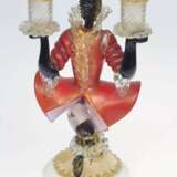 Bougeoir figurine en verre de Murano Glas Early 20th century - Foto 2