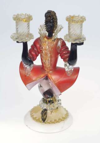 Murano glass figurine candlestick Glass Early 20th century - photo 2