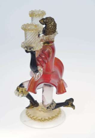 Bougeoir figurine en verre de Murano Verre Early 20th century - photo 3