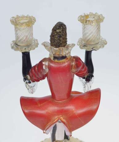 Bougeoir figurine en verre de Murano Verre Early 20th century - photo 4