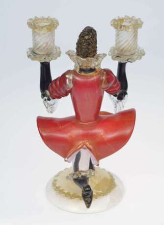 Bougeoir figurine en verre de Murano Verre Early 20th century - photo 5