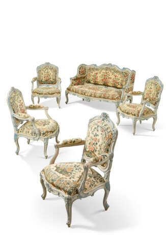 MOBILIER DE SALON &#192; CH&#194;SSIS D`&#201;POQUE LOUIS XV - Foto 1