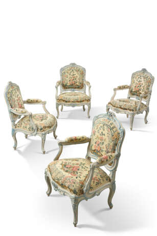 MOBILIER DE SALON &#192; CH&#194;SSIS D`&#201;POQUE LOUIS XV - Foto 3