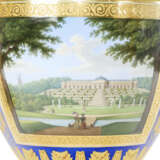 EXCEPTIONNELLE GARNITURE DE CINQ VASES EN PORCELAINE DE LA MANUFACTURE ROYALE BERLIN, K.P.M, VERS 1834 - Foto 8