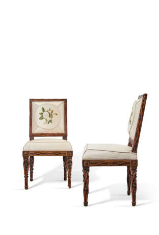 PAIRE DE CHAISES D`&#201;POQUE LOUIS XVI - Foto 3