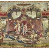 TAPISSERIE "LE RETOUR DE CHASSE" DE LA TENTURE DE "L`HISTOIRE DE L`EMPEREUR DE CHINE" D`&#201;POQUE LOUIS XIV - Foto 1