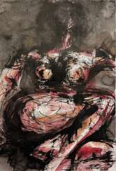 Ulla Martinmaki, Nude Painting, Mixed Media, 21st Century Finland