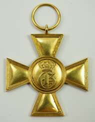 Mecklenburg-Strelitz: Militär-Dienstkreuz, 1. Klasse, für Offiziere nach XXV Dienstjahren (1869-1913).