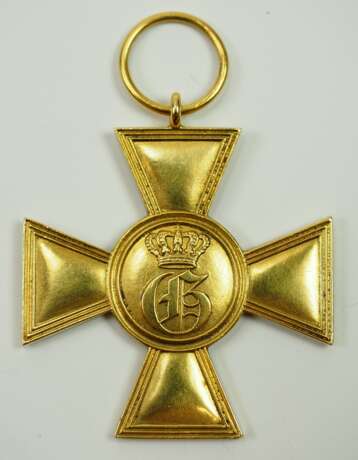 Mecklenburg-Strelitz: Militär-Dienstkreuz, 1. Klasse, für Offiziere nach XXV Dienstjahren (1869-1913). - фото 1