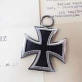 Eisernes Kreuz, 1939, 2. Klasse mit Urkunde für einen Gefreiten der 7./ Grenadier-Regiment 371. - фото 2