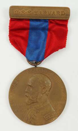 USA: Sampson-Medaille für die Marine-Einsätze in Westindien - U.S.S. HARVARD. - Foto 1