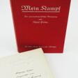 Hitler, Adolf: Mein Kampf, 2 Bände - mit Widmung und eigenh. Autograph. - Auktionspreise