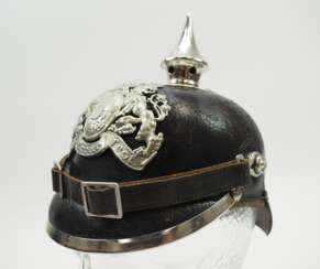 Bayern: Pickelhaube für Mannschaften im Infanterie-Leib-Regiment.