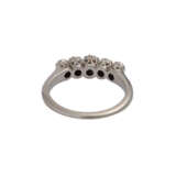 Ring mit 5 Altschliffdiamanten, zusammen ca. 0,5 ct, - Foto 4