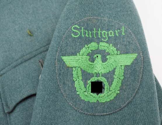 3. Reich: Feldbluse eines Meisters der Schutzpolizei Stuttgart. - фото 5