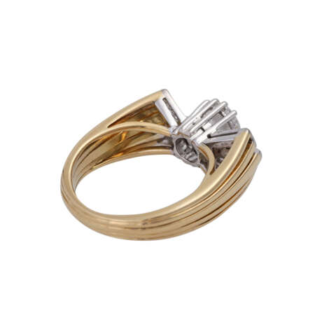 Ring mit zentralem Brillant ca. 1,08 ct, - photo 3