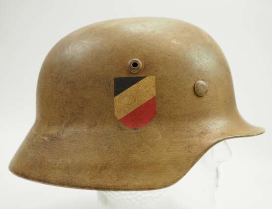 Wehrmacht: Stahlhelm M40 Afrikakorps. - фото 4