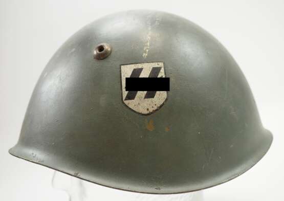 Waffen-SS: Italienischer Stahlhelm. - Foto 3