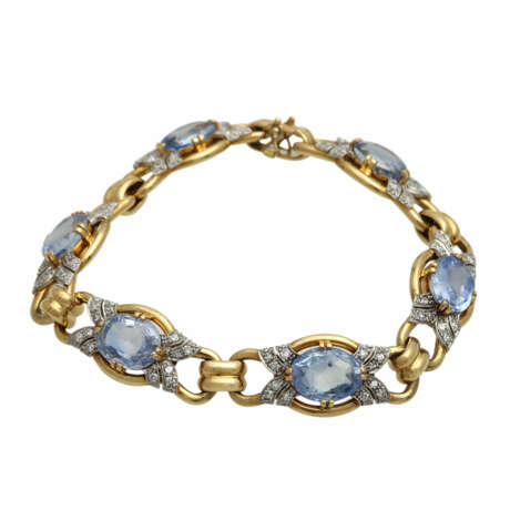 Armband mit 6 Saphiren (unbehandelt) zusammen ca. 17 ct - photo 1