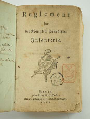 Reglement für die Königlich Preußische Infanterie- 1788. - photo 1