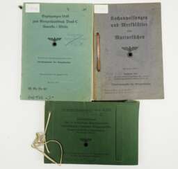 Kriegsmarine: Lot Dienstvorschriften - 3 Exemplare.