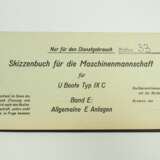 Kriegsmarine: Skizzenbuch für die Maschinenmannschaft für U-Boote Typ IX C/40. - photo 2