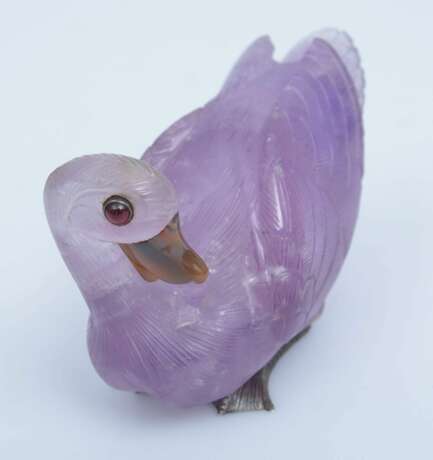 Amethyst figurine Swan Early 20th century - photo 2