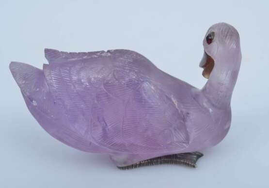 Amethyst figurine Swan Early 20th century - photo 4