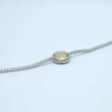 White gold bracelet with diamonds and sapphire Gold 21th century - photo 3