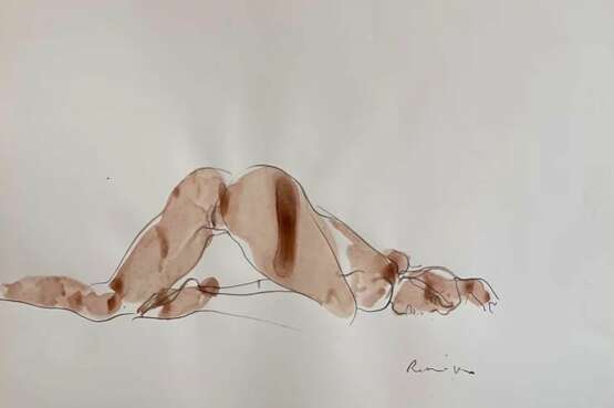 Serhiy Reznichenko Watercolor Nude Sketch 21st Century Paper 21th century - photo 2