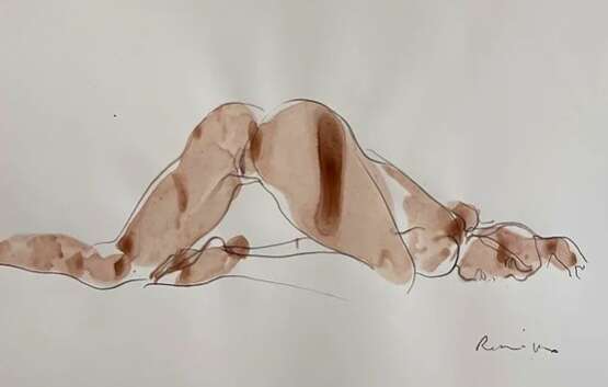 Serhiy Reznichenko Watercolor Nude Sketch 21st Century Paper 21th century - photo 3