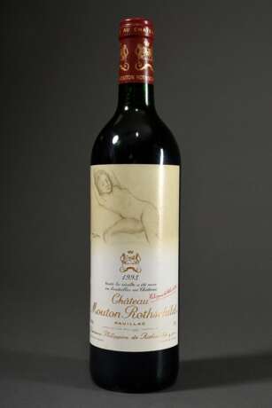 Flasche 1993 Château Mouton Rothschild, Design Balthus, Bordeaux, Pauillac, Rotwein, 0,75l, in - photo 1