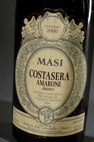 3 Flaschen 2000 Masi Costasera Amarone della Valpolicella Classico, Rotwein, Italien, 0,75l, hs, Etiketten min. beschädigt - Foto 3