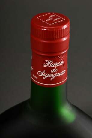 Flasche 1940 Armagnac Baron de Sigognac, Cazaubon (Gers), 0,7l, in Original Holzbox - photo 4