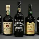 5 Diverse Flaschen Portwein: 1x "Ferreira Port White", AAF, weiß, 1x "Delaforce Special White Port", 1x "Krohn´s Navegador Port", rot, Douro, 1x "Porto Special Dry Tawny Quinta S. Luiz&… - Foto 1