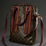 Louis Vuitton "Bequia Porte Documents Vertical" Messenger Bag in Monogram Canvas mit messingfarbener Hardware und Rindslederbesatz in verschiedenen Brauntönen, dunkelbraun gestreiftes Baumwoll Futter, Limited E… - фото 1