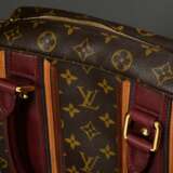 Louis Vuitton "Bequia Porte Documents Vertical" Messenger Bag in Monogram Canvas mit messingfarbener Hardware und Rindslederbesatz in verschiedenen Brauntönen, dunkelbraun gestreiftes Baumwoll Futter, Limited E… - фото 3