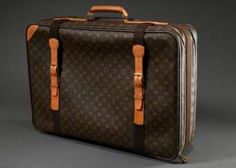 Louis Vuitton &quot;Sirius 70&quot; Softcase Koffer in Monogram Canvas mit messingfarbenem Zwei-Wege Reißverschluss, hellem Lederbesatz und Adressanhänger, innen helles Baumwollfutter, Spanngurt und Einsteckfach, Nr. SP1…