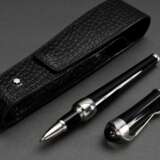 Montblanc Rollerball "Etoile de Montblanc" mit Diamant (0,06ct/VS), Nr. PS 2127454, in Original-Leder-Etui, L. 14,3cm, mit Zertifikat und Rechnung, min. Gebrauchsspuren - Foto 2