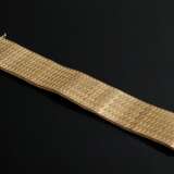 Elegantes Gelbgold 750 Schuppenarmband, 49,1g, 18,6x3cm, Tragespuren, Knicke - фото 4