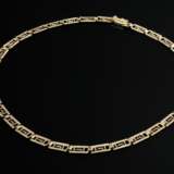 Gelbgold 585 Collier im Mäander Muster, 14,1g, L. 44cm - photo 1