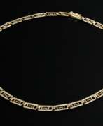 Каталог товаров. Gelbgold 585 Collier im Mäander Muster, 14,1g, L. 44cm