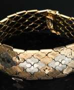 Каталог товаров. Bicolorgold 750 Armband im Teppichmuster, 49,5g, 21x2,1cm, ausgetragen