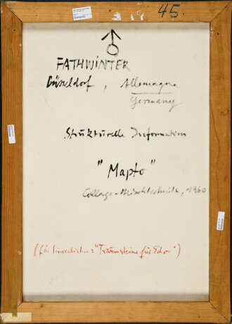 Fathwinter (Fred A. Th. Winter). Strukturelle Information 'Mapto' - Foto 2